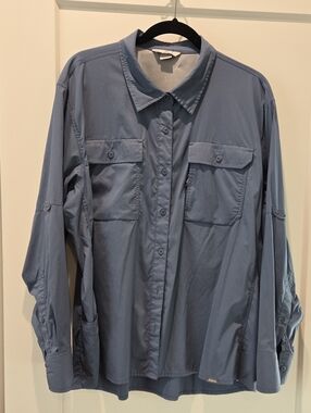 Ascend Blue Button-Down Utility Shirt